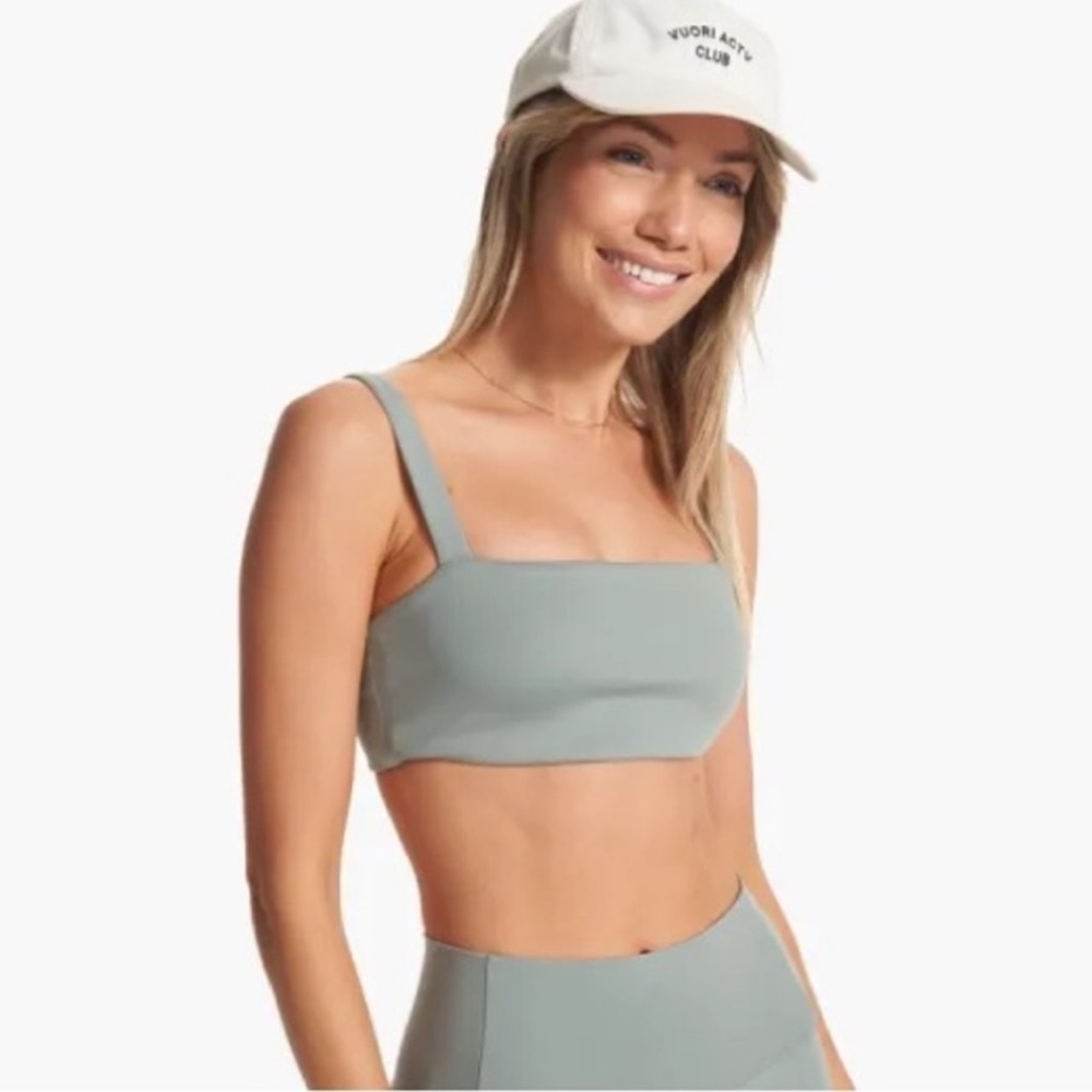 Vuori Evolve Square Neck Bra Fern